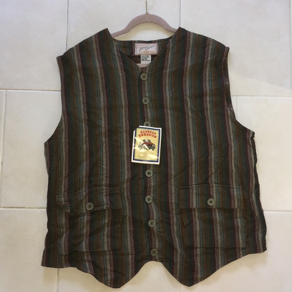 VINTAGE Address Unknown Vest with original tags - Picture 2 of 12